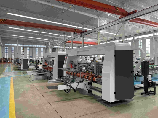 Automatische machine voor het naaien van kartonnen doosjes
