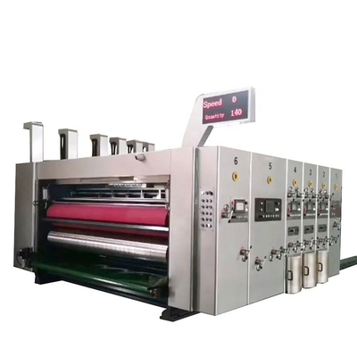 Autovoeder 6 Doos van het de Printer de Slotter Machine For Golfkarton van Kleurenflexo