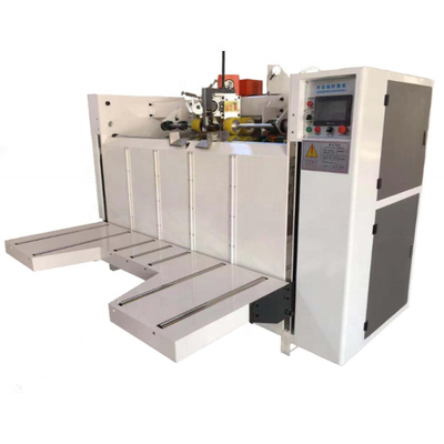 PLC Karton 7 de Vouw Golf Semi Auto van de Doos Stikkende Machine