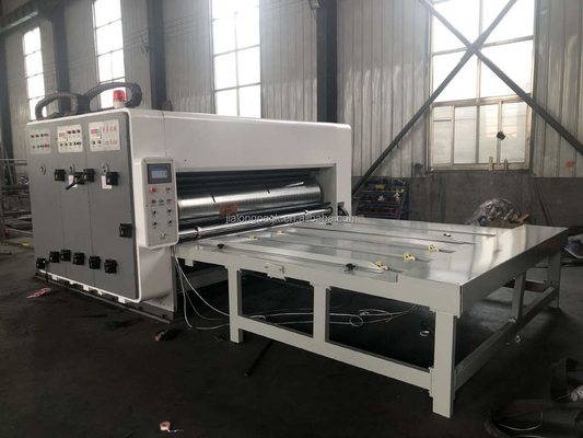 Golfkarton 4 van de Printerslotter die cutter van Kleurenflexo Semi Automatisch