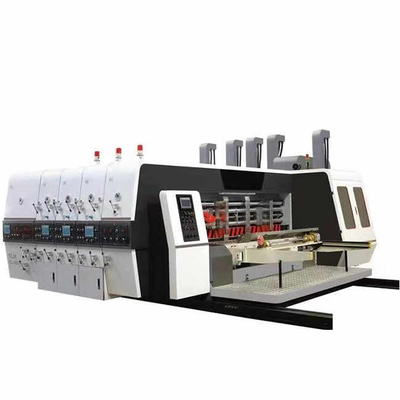 High Speed PLC Printer Slotter Die Cutter Machine voor gegolfde kartonnen doos
