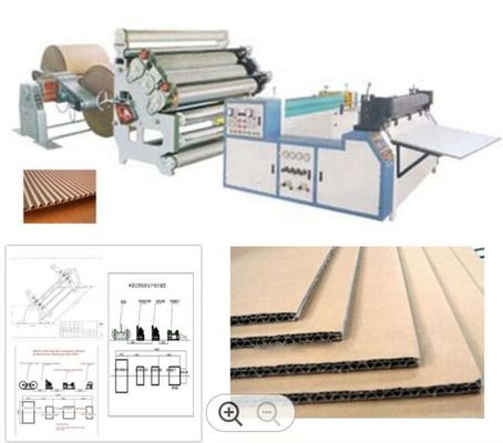 Kartonplc Golfdoos die Automatisch Installatie Enig Gezicht 1600mm vervaardigen